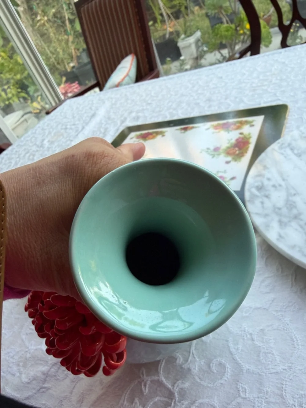Anthropologie Chrysanthemum Vase